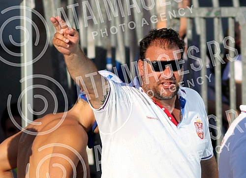 Friendly waterpolo game between Serbia and Hungary held on Tasmajdan.Prijateljska vaterpolo utakmica izmedju reprezentacija Srbije i Madjarske odigrana na bazenu Tasmajdana. 
