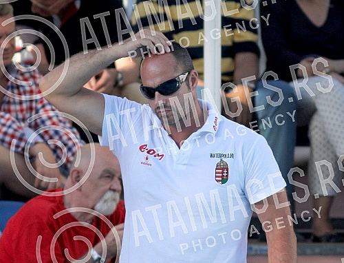 Friendly waterpolo game between Serbia and Hungary held on Tasmajdan.Prijateljska vaterpolo utakmica izmedju reprezentacija Srbije i Madjarske odigrana na bazenu Tasmajdana. 