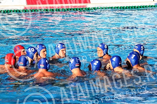 Friendly waterpolo game between Serbia and Hungary held on Tasmajdan.Prijateljska vaterpolo utakmica izmedju reprezentacija Srbije i Madjarske odigrana na bazenu Tasmajdana. 