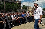 The procession of remembrance was organized on the occasion of the shooting of the final scene of the documentary 