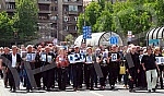 The procession of remembrance was organized on the occasion of the shooting of the final scene of the documentary 