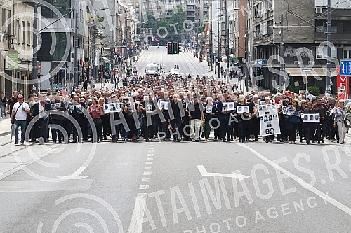 The procession of remembrance was organized on the occasion of the shooting of the final scene of the documentary 