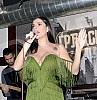 Performance of Mia Borisavljevic held in night club Gradska kafana.Nastup Mie Borisavljevic u nocnom klubu Gradska kafana.
