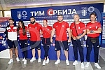 A press conference of the Serbian national athletics team was held at Nikola Tesla Airport before leaving for Tokyo for the Olympic Games. Na aerodromu Nikola Tesla odrzana je konferencija za medije atletske reprezentacije Srbije pred polazak u Tok