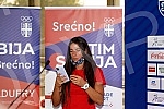 A press conference of the Serbian national athletics team was held at Nikola Tesla Airport before leaving for Tokyo for the Olympic Games. Na aerodromu Nikola Tesla odrzana je konferencija za medije atletske reprezentacije Srbije pred polazak u Tok
