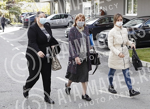 Dr. Vojislav Seselj, President of the Serbian Radical Party before the Third Court - Trial of the indictment Vojislav Seselj against Bosko Obradovic.Dr Vojislav Seselj, predsednik Srpske radikalne stranke ispred Treceg suda - Sudjenje po optuznici V