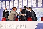 The contractual agreement for the Project of infrastructure construction and filling of the plateau for the metro depot in Makisko polje in Belgrade was signed in the ceremonial hall of the Old Palace.Ugovorni sporazum za Projekat izgradnje infrast