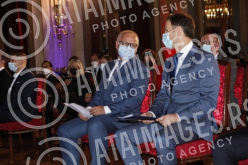 The contractual agreement for the Project of infrastructure construction and filling of the plateau for the metro depot in Makisko polje in Belgrade was signed in the ceremonial hall of the Old Palace.Ugovorni sporazum za Projekat izgradnje infrast