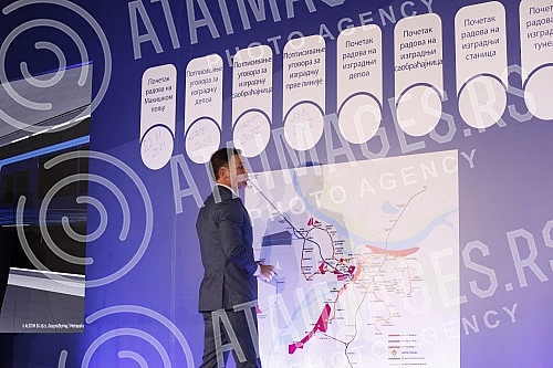 The contractual agreement for the Project of infrastructure construction and filling of the plateau for the metro depot in Makisko polje in Belgrade was signed in the ceremonial hall of the Old Palace.Ugovorni sporazum za Projekat izgradnje infrast