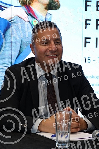 A press conference was held at the mts Hall Press Center on the occasion of the opening of the fourth French Film Festival, which will be held from 15 to 19 June at three locations in the city and on the online platform MOJ OFF.U Press centru mts D