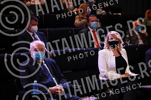 In the Kombank hall, the session of the Federation of Independent Trade Unions of Serbia, on the occasion of the SSSS Day.U Kombank dvorani sednica Saveza samostalnih sindikata Srbije, povodom Dana SSSS.