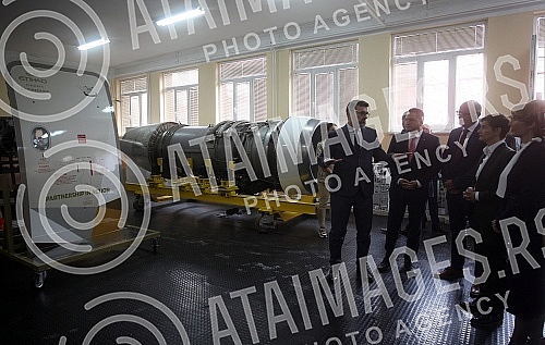 The Prime Minister of the Republic of Serbia, Ana Brnabic, attended the signing of the Memorandum of Cooperation on the development of a dual model of studies in higher education in the building of the Aviation Academy. Predsednica Vlade Republike 