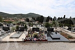 The grave of Oliver Dragojevic in the cemetery of St. Roka in Vela Luka, on Korcula.Grob Olivera Dragojevica na groblju sv. Roka u Veloj Luci, na Korculi