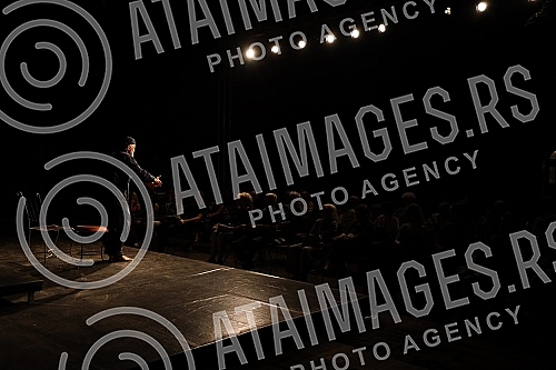 Serbian actor with a career in Hollywood, Zeljko Dimic or Jack Dimich, played his monodrama 