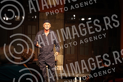 Serbian actor with a career in Hollywood, Zeljko Dimic or Jack Dimich, played his monodrama 