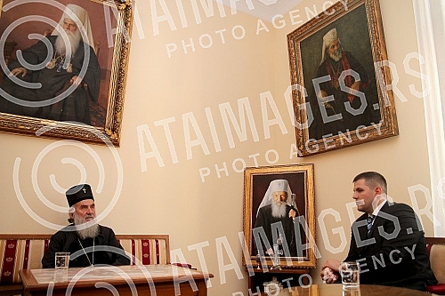 Patrijarh Srpski Irinej primio je Nenada Borovcanina, drzavnog sekretara za omladinu u Srpskoj Patrijarsiji.