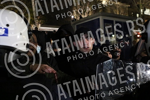 A gathering of several non-governmental organizations, opposition parties and citizens gathered on Cvetni trg for the 