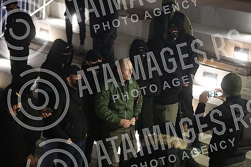 Members of the Leviathan movement gathered on Cvetni trg, where the gathering 