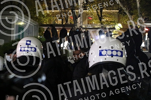 A gathering of several non-governmental organizations, opposition parties and citizens gathered on Cvetni trg for the 