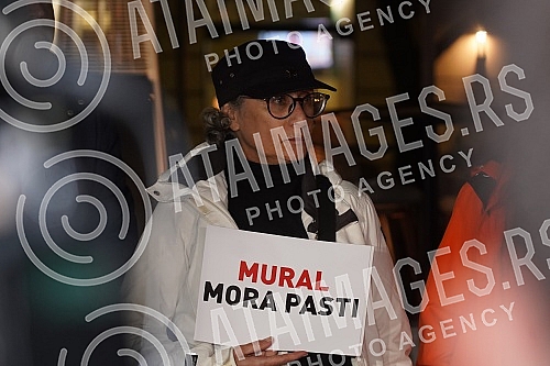 A gathering of several non-governmental organizations, opposition parties and citizens gathered on Cvetni trg for the 