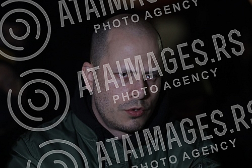 Members of the Leviathan movement gathered on Cvetni trg, where the gathering 