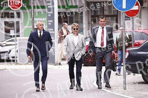 In the First Basic Court in Belgrade, the trial of actor and director Dragan Bjelogrlic should continue regarding accusations of violent behavior against fellow director Predrag Antonijevic.