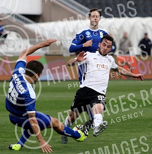 Serbian football Super League match between FK Partizan and FK Radnik Surdulica played at Partizan stadium. Utakmica fudbalske Super Lige Srbije izmedju FK Partizan i FK Radnik Surdulica odigrana na stadionu Partizana. 
