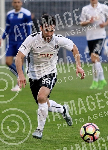 Serbian football Super League match between FK Partizan and FK Radnik Surdulica played at Partizan stadium. Utakmica fudbalske Super Lige Srbije izmedju FK Partizan i FK Radnik Surdulica odigrana na stadionu Partizana. 