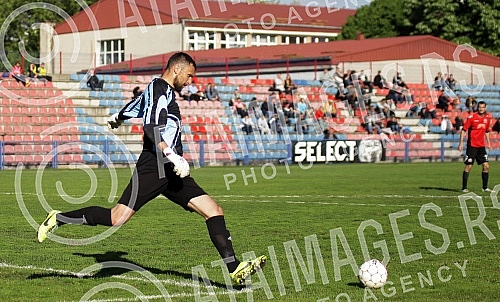Utakmica 26-og kila Prve Lige Srbije izmedju FK Bezanija i FK BSK Borca odigrane na stadionu FK Bezanija u Beogradu