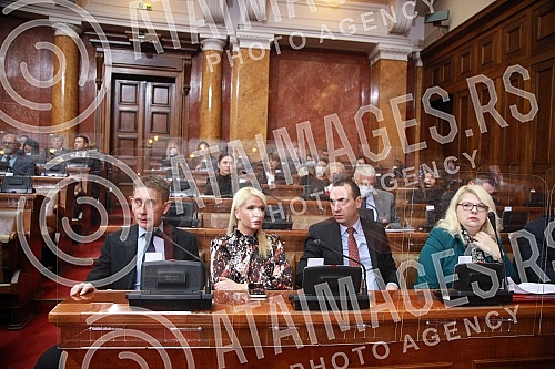 The Prime Minister of the Republic of Serbia, Ana Brnabic, is participating in the 7th session of the Second Regular Session of the National Assembly of the Republic of Serbia, where she presents the Draft Law on the Budget of the Republic of Serbia 