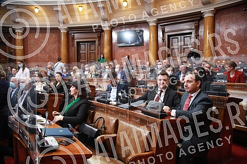 The Prime Minister of the Republic of Serbia, Ana Brnabic, is participating in the 7th session of the Second Regular Session of the National Assembly of the Republic of Serbia, where she presents the Draft Law on the Budget of the Republic of Serbia 