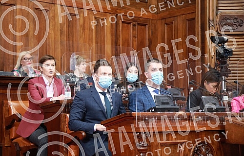 The Prime Minister of the Republic of Serbia, Ana Brnabic, is participating in the 7th session of the Second Regular Session of the National Assembly of the Republic of Serbia, where she presents the Draft Law on the Budget of the Republic of Serbia 