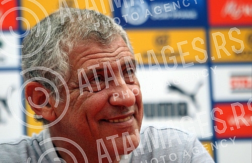 Portugal national team press conference at Rajko Mitic Stadium ahead of European Football Championship qualification match.Konferencija za medije reprezentacije Portugala na stadionu Rajko Mitic pred mec kvalifikacija za Evropsko fudbalsko prvensto.