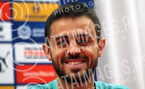 Portugal national team press conference at Rajko Mitic Stadium ahead of European Football Championship qualification match.Konferencija za medije reprezentacije Portugala na stadionu Rajko Mitic pred mec kvalifikacija za Evropsko fudbalsko prvensto.