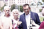 In front of the House of the National Assembly, a press conference of the President of the Movement for Change, Janko Veselinovic, on the occasion of the parliamentary elections and two years since the boycott of the previous elections.Ispred Doma 