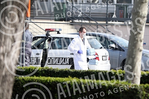 Recent preparations at the Belgrade Fair before the opening of a temporary center for the accommodation of patients with coronavirus.Poslednje pripreme na Beogradskom sajmu pred otvaranje privremenog centra za smestaj obolelih od korona virusa.