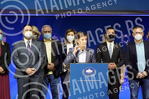 The Prime Minister of the Republic of Serbia, Ana Brnabic, presented the results of the work in the first 100 days of the government in Kombank Hall, and all members of the Government of the Republic of Serbia attended the presentation of the results