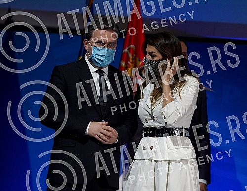 The Prime Minister of the Republic of Serbia, Ana Brnabic, presented the results of the work in the first 100 days of the government in Kombank Hall, and all members of the Government of the Republic of Serbia attended the presentation of the results