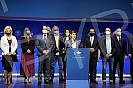 The Prime Minister of the Republic of Serbia, Ana Brnabic, presented the results of the work in the first 100 days of the government in Kombank Hall, and all members of the Government of the Republic of Serbia attended the presentation of the results