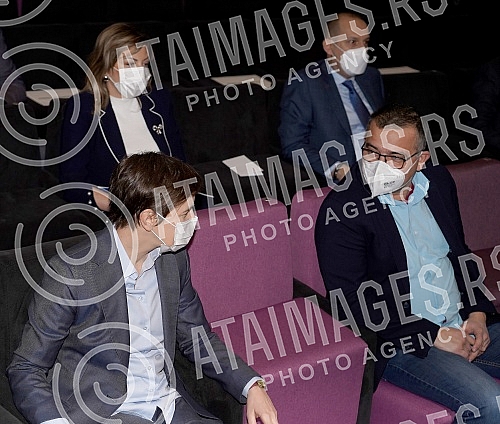 The Prime Minister of the Republic of Serbia, Ana Brnabic, presented the results of the work in the first 100 days of the government in Kombank Hall, and all members of the Government of the Republic of Serbia attended the presentation of the results