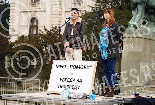 The Association of the Protector of entrepreneurs and businessmen organized a protest 
