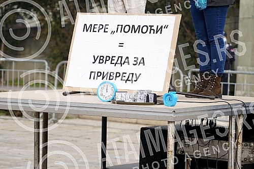 The Association of the Protector of entrepreneurs and businessmen organized a protest 