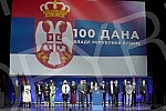 The Prime Minister of the Republic of Serbia, Ana Brnabic, presented the results of the work in the first 100 days of the government in Kombank Hall, and all members of the Government of the Republic of Serbia attended the presentation of the results