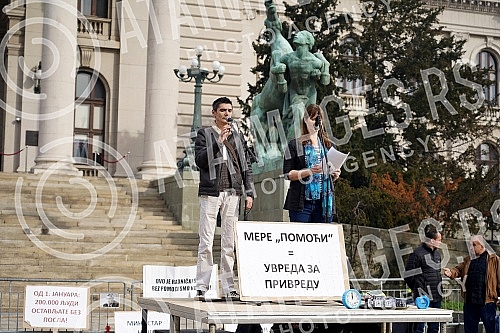 The Association of the Protector of entrepreneurs and businessmen organized a protest 