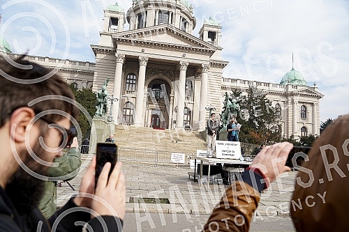 The Association of the Protector of entrepreneurs and businessmen organized a protest 