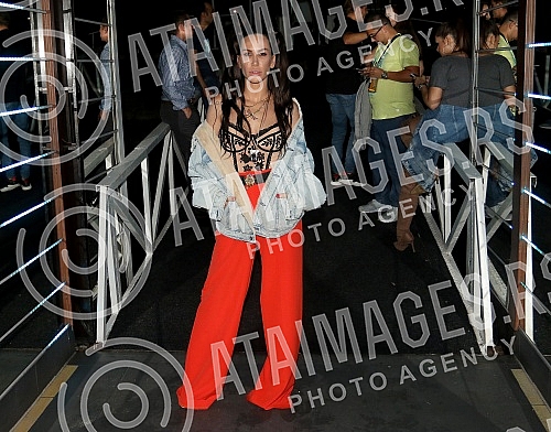 Performance of Nikolija Jovanovic held on raft Freestyler.Nastup Nikolije Jovanovic na splavu Freestyler.