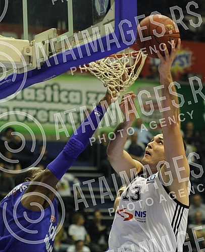 Utakmica petog (5) kola Evrukupa (EUROCUP) izmedju KK Partizan NIS Beograd i CSU Asesoft Ploiesti (Rumunija) odigrana u hali Pionir