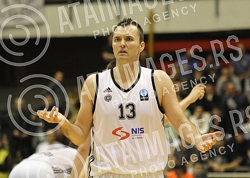 Utakmica petog (5) kola Evrukupa (EUROCUP) izmedju KK Partizan NIS Beograd i CSU Asesoft Ploiesti (Rumunija) odigrana u hali Pionir