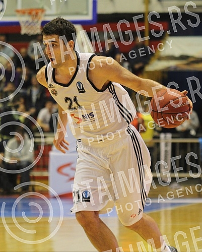 Utakmica petog (5) kola Evrukupa (EUROCUP) izmedju KK Partizan NIS Beograd i CSU Asesoft Ploiesti (Rumunija) odigrana u hali Pionir