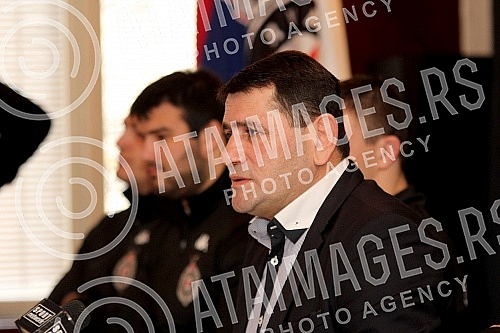 Konferencija za medije Rvackog kluba Partizan pred odlazak u Sibir (Rusija) na dva medjunarodna turnira